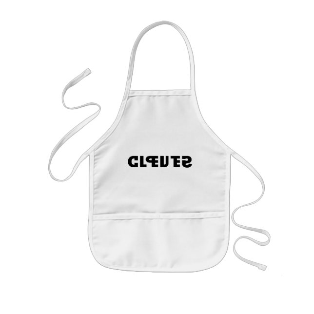 Clever on the Apron, Stupid in the Mirror Kids Apron (Front)