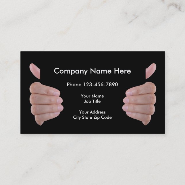 Clever Product or Services Business Card (Front)