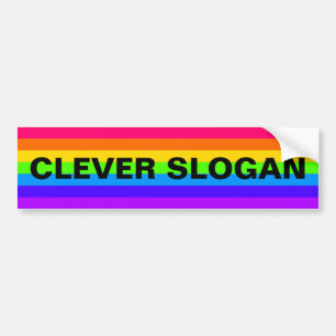 CLEVER SLOGAN BUMPER STICKER