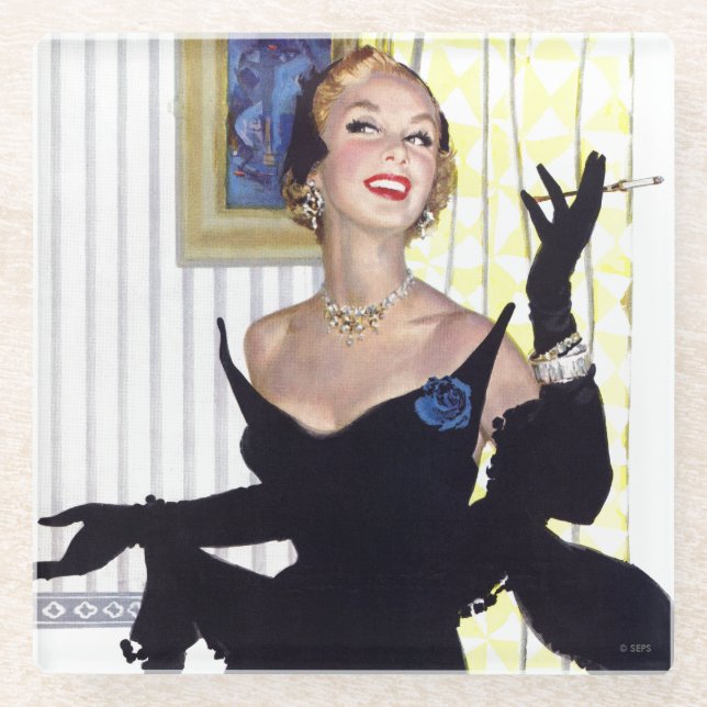 Clever Women Are Dangerous Too 2 Glass Coaster (Front)