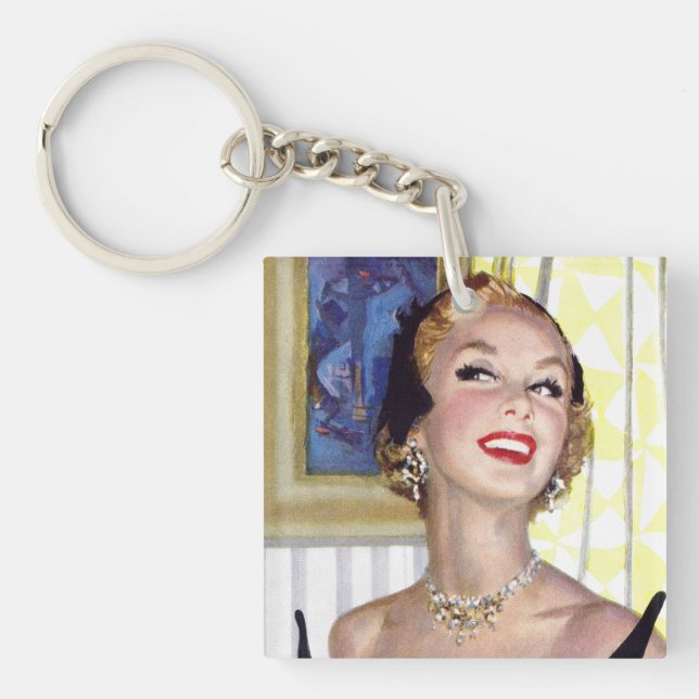 Clever Women Are Dangerous Too Key Ring (Front)