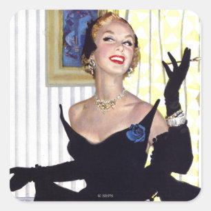 Clever Women Are Dangerous Too Square Sticker