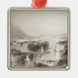 Clew Bay seen from Westport, County Mayo Metal Tree Decoration