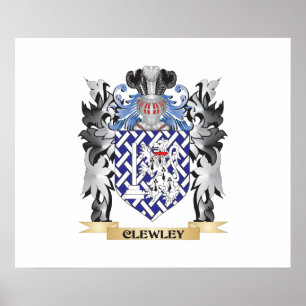 Clewley Coat of Arms - Family Crest Poster