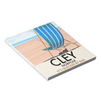 Cley Norfolk vintage travel poster Notepad