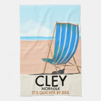 Cley Norfolk vintage travel poster Tea Towel