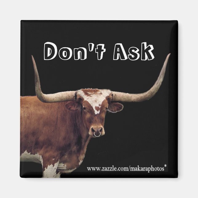 CLHLonghornMagnet-customise Magnet (Front)