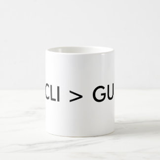CLI > GUI COFFEE MUG