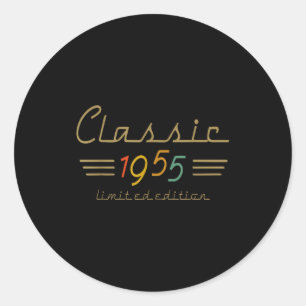Clic 1955 Limited Edition 70 Year Old 70th Birthda Classic Round Sticker