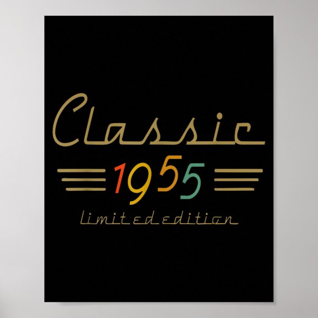 Clic 1955 Limited Edition 70 Year Old 70th Birthda Poster (Front)