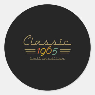 Clic 1965 Limited Edition 60 Year Old 60th Birthda Classic Round Sticker