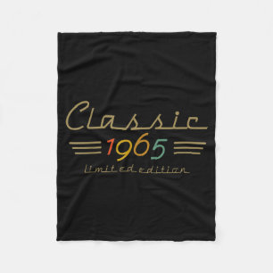 Clic 1965 Limited Edition 60 Year Old 60th Birthda Fleece Blanket