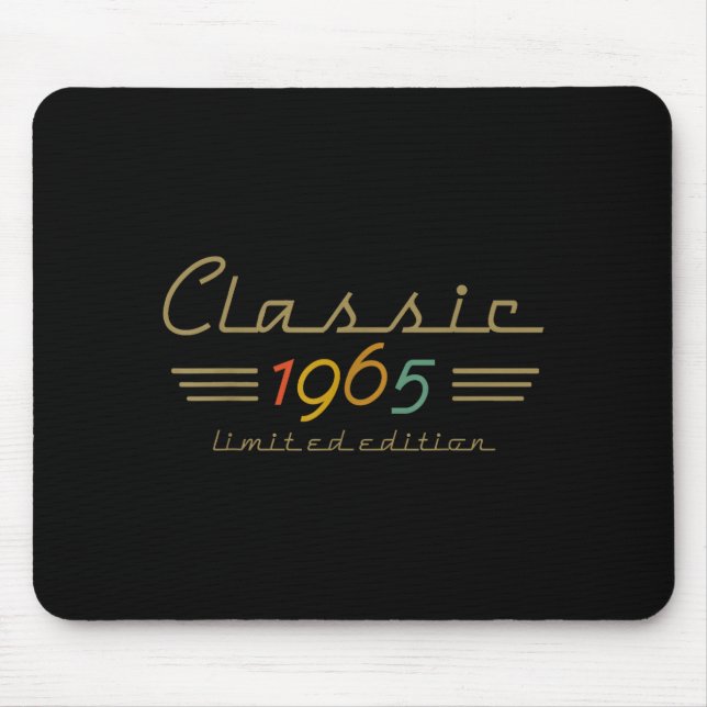 Clic 1965 Limited Edition 60 Year Old 60th Birthda Mouse Mat (Front)