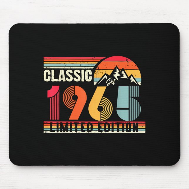 Clic 1965 Limited Edition 60 Year Old 60th Birthda Mouse Mat (Front)