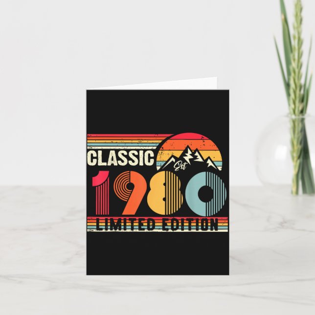 Clic 1980 Limited Edition 45 Year Old 45th Birthda Card (Front)