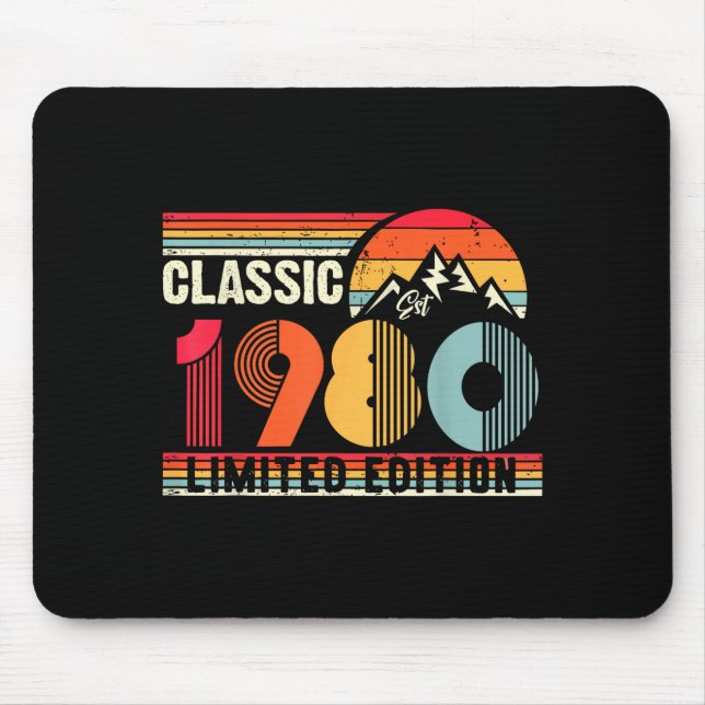 Clic 1980 Limited Edition 45 Year Old 45th Birthda Mouse Mat (Front)