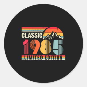 Clic 1985 Limited Edition 40 Year Old 40th Birthda Classic Round Sticker