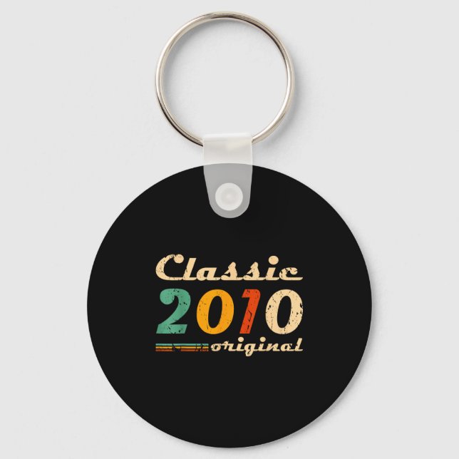 Clic 2010 Original Men Women Birth Of Birthday Vin Key Ring (Front)