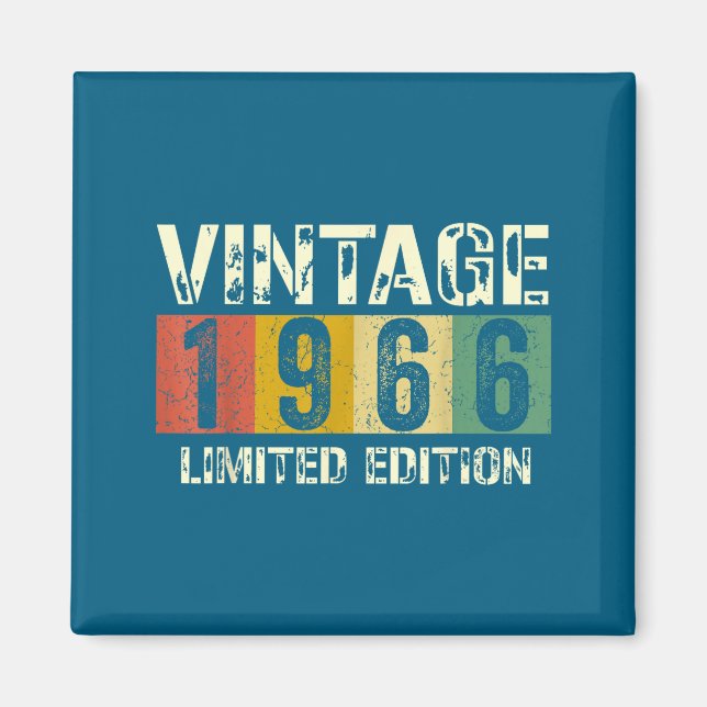 Clic 60 Birthday Decorations Men 60yr 1966 60th Bi Magnet (Front)