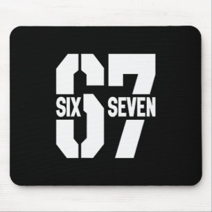 Clic 67 Meme - I Love Six Seven  Mouse Mat