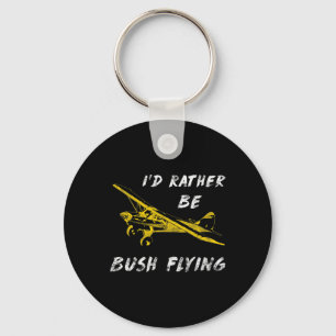 Clic Airplane Pilot Super Bush Cub Rather Be Flyin Key Ring