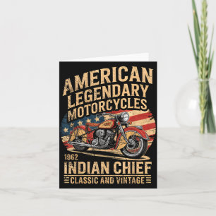 Clic &amp; Vintage American Motorcycle Indian Born Card