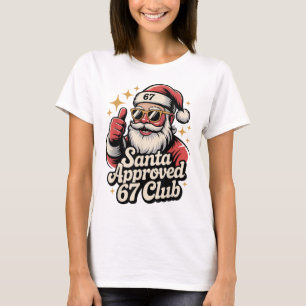 Clic Christmas 67 Santa Meme - Retro Santa Approve T-Shirt