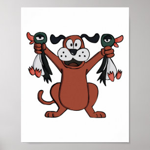 Clic Duck Hunting Video Game Designed Clothing For Poster