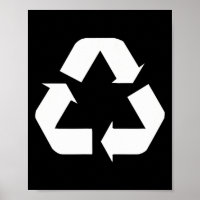 Clic Green-white Recycle Sign Design Standard 