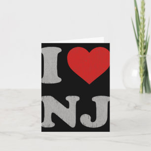 Clic I Love Nj Y2k Souvenir I Heart New Jersey Card