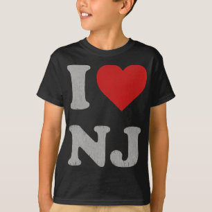 Clic I Love Nj Y2k Souvenir I Heart New Jersey T-Shirt
