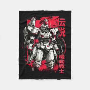 Clic Japanese Legendary Mecha Warrior Robot Fleece Blanket