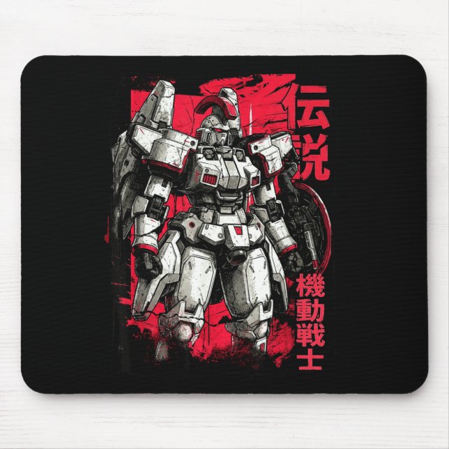 Clic Japanese Legendary Mecha Warrior Robot  Mouse Mat (Front)