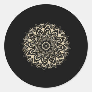 Clic Mandala Style 86 47 Subtle Anti Trump Resist Classic Round Sticker