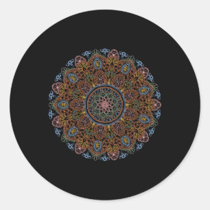 Clic Mandala Style 86 47 Subtle Anti Trump Resist Classic Round Sticker