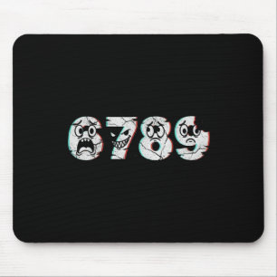 Clic Math Joke True Story 6 7 8 9 Funny Retro 67 M Mouse Mat