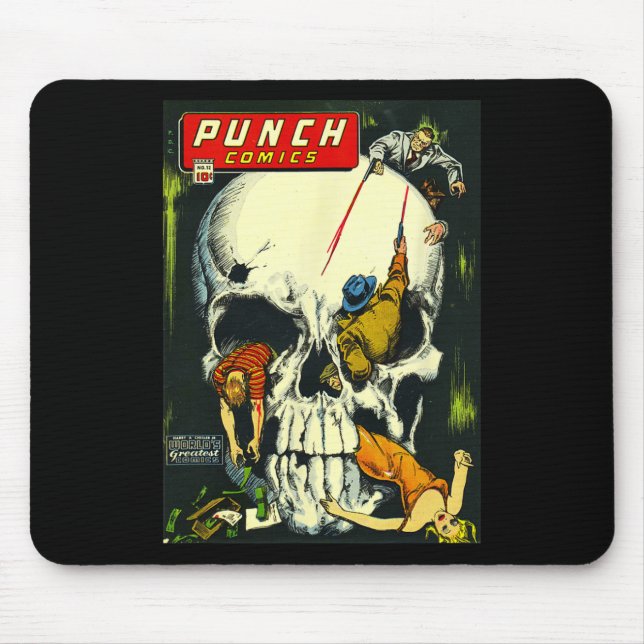 Clic Monster Poster Horror Comic Book  Mouse Mat (Front)