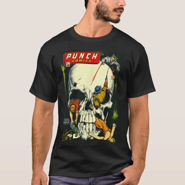 Clic Monster Poster Horror Comic Book  T-Shirt (Front)