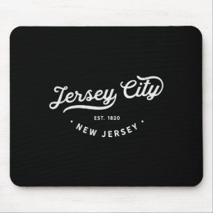 Clic Retro Vintage Jersey City New Jersey Souvenir Mouse Mat