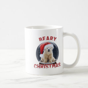 Clic Snow Globe Christmas Lar Bear Coffee Mug