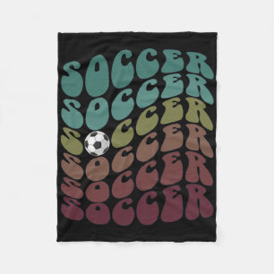 Clic Soccer Just Girl Who Loves Scoring Club Mum K Fleece Blanket