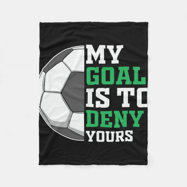 Clic Soccer Player Deny Yours  Fleece Blanket (Front)