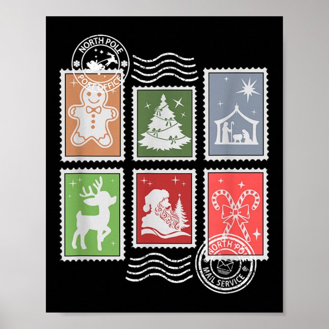 Clic Stage Stamps Christmas Mail  Poster (Front)