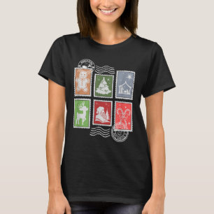 Clic Stage Stamps Christmas Mail T-Shirt