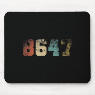 Clic Vintage 80s Style 86 47 4th Of July Grunge No Mouse Mat