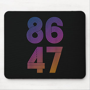 Clic Vintage 80s Style 86 47 Anti Trump _2  Mouse Mat
