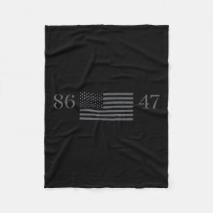 Clic Vintage 80s Style 86 47 Anti Trump 8647 _1 Fleece Blanket