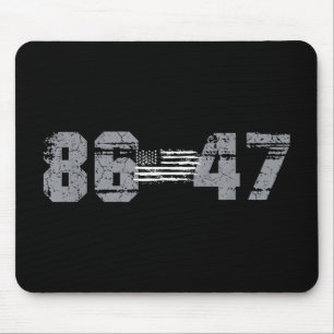 Clic Vintage 80s Style 86 47 Anti Trump 8647  Mouse Mat