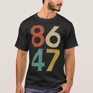 Clic Vintage 80s Style 86 47 Anti Trump T-Shirt
