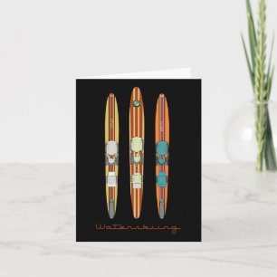 Clic Vintage Water Skis Card
